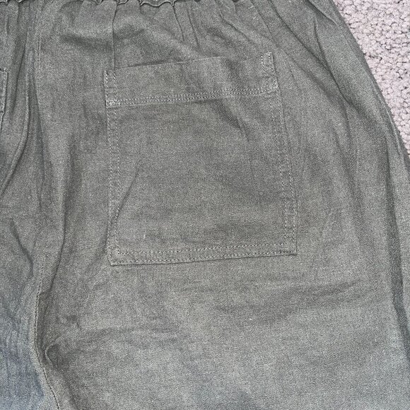 SPLENDID Angie Coastal Linen Blend Wide Leg Pull On Pants -Size L - Picture 7 of 14